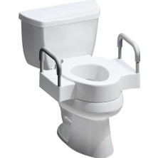 Bemis Rise 11,5 cm (4,5 Inç) Çift Kilitli ve Güvenlik Kollu Klozet Kapağı, Beyaz