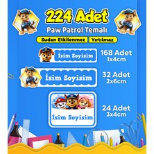 Sb Store Okul Kreş Kişiye Özel Isim Etiket Seti Paw Patrol Temalı - Model 738