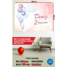 İsg Tabelam 200X150CM/YATAY/TAVŞAN Temalı Doğum Günü Branda Afişi