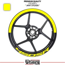 Sv Sticker Works Cfmoto 450SR Jant Şeridi – Yarım Jant Kaplama & 450SR Yazı Sticker Seti