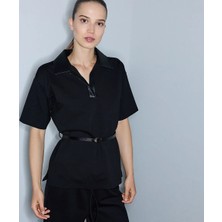 İpekyol Kemerli Kumaş Mix Bluz IW6260006128001