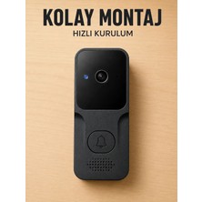 Kaia Life Akıllı Görüntülü Kapı Zili Hd Kamera, Hareket Bildirimi ve Kablosuz Kurulum
