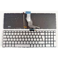 Alfamaks Hp Pavilion 15-AB202NT, 15-AB203NT Klavye Gri Gümüş Renk Aydınlatmalı Işıklı Tuş Takımı