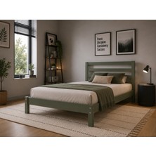 İdek Home Idek Home Masif Ahşap Tek Kişilik Karyola 90X200 cm | Modern Genç Odası Karyolası