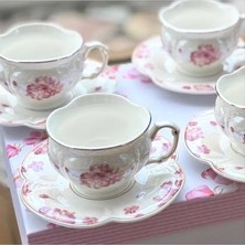 Acar Leonce Porselen 6 Lı Pearl Fincan Takımı 90 ml