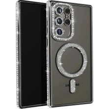 Grandor Samsung Galaxy S23 Ultra Joke Simli Magneticsafe Kılıf - Siyah