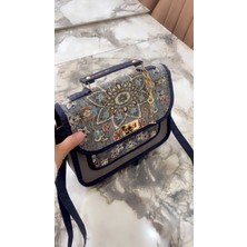 NV JEWELRY Bohem Desenli El ve Omuz Çantası