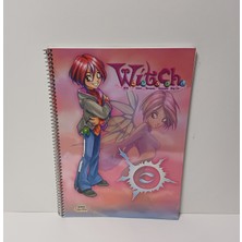 Umur Witch Spiralli Okul Defteri A4 96 Yaprak Çizgili Karton Kapak