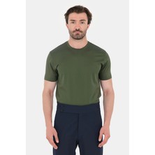 Sabri Özel Nefti %100 Pamuk Regular Fit Bisiklet Yaka Basic T-Shirt
