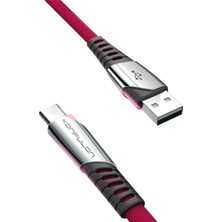 Uravas Store Konfulon DC18 Type-C Kablo 1m 5A - Kırmızı