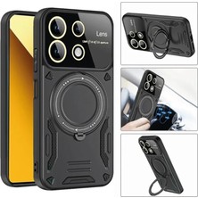Uravas Store Newface Realme C55 Kılıf Joy Lens Standlı Kapak - Siyah