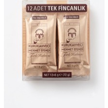 Kurukahveci Mehmet Efendi Türk Kahvesi Tek Içimlik  12 x 6 gr