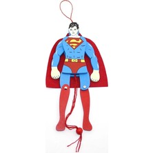 Uravas Store Ahşap Salanan Süperman Figürü ALK1194