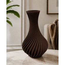 Belirtilmemiş Modern Spiral Dekoratif 3D Vazo 25 cm Şık Tasarım , Çok Renk Seçenekli Salon ve Ofis Dekoru