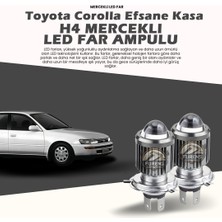 Furens Toyota Corolla Efsane Kasa Uyumlu Mercek LED Xenon Şimşek Etkili Tek Renk Beyaz
