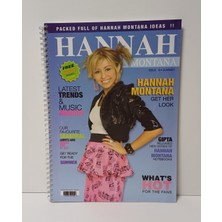 Gıpta Disney Hannah Montana Spiralli Okul Defteri A4 120 Yaprak Kareli Plastik Kapak