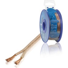 Brs Bandridge Hoparlör Kablosu, Makaralı 1,50 Mm² - 10 Metre Şeffaf - BRM1510