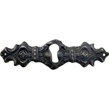 Uravas Store Antika Tarz Dekoratif Pirinç Anahtar Ağızlığı -  28X104MM, Oksit