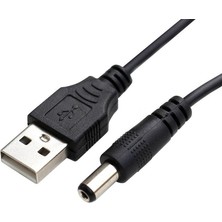 Brs USB Erkek To 5.5 x 2.1mm Dc Çevirici Kablo Mini Hoparlör Notebook Soğutucu Harici DVD USB Hub