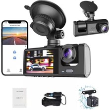 Sora Home Araç Içi Kamera 1080P Çözünürlük Gece Görüş Çarpışma Algılama Park Monitörü 3,8 Inç Ekran
