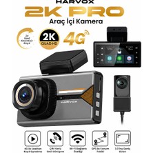 Bagajon 2k Pro Akıllı Araç Kamerası 4g Wifi Gps | 24 Saat Kayıt, Çift Yönlü Sesli Görüşme, Gece Görüşü, G-Sensör