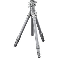 Leofoto LG-284C+LH-36R Gabriel Serisi Karbon Fiber Tripod Kiti Gümüş
