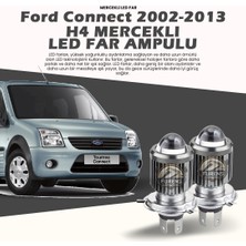 Furens Ford Connect Için Uyumlu Şimşek Etkili Mercek LED Xenon Tek Renk Beyaz