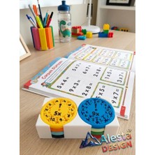 Alesta EP Design 3D Baskı Çarpım Tablosu Çarkı, Ilkokul Matematik  Eğitici Oyuncak Seti