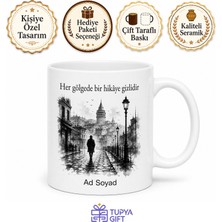Tupya Gift Sokak Fotoğrafı Çekenlere Siyah Beyaz Şehir Hayatı Anı Kupa Bardak Hediye