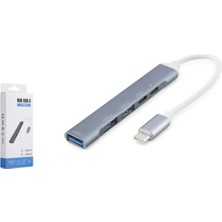 Hadron HDX7896G Type-C Pd Hub 5 Port 480 Mbps 20W Gri (Kdo)