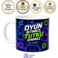 Tupya Gift E-Spor Turnuva Destek Twitch Yayını Canlı Sohbet Temalı Porselen Kupa Bardak Hediye