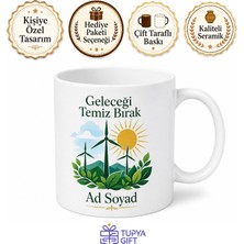 Tupya Gift Yeşil Enerji Temalı Özel Tasarım Baskılı Kupa Bardak Hediye Porselen Mug