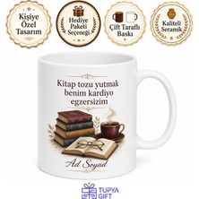 Tupya Gift Kütüphanede Sabahlayanlara Kitap Tozu Yutan Araştırmacı Kupa Bardak Hediye
