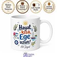 Tupya Gift Ege Espirisi Yazılı Komik Baskılı Kupa Bardak Eğlenceli Hediye