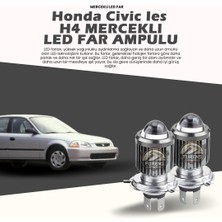 STS Oto Aksesuar Honda Civic Ies Mercek LED Xenon Uzun - Kısa Tek Renk Beyaz