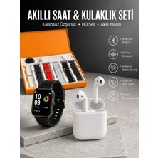 OtoTech 7 Kordonlu Akıllı Saat ve 2.nesil Kulaklık Yüksek Ses Kaliteli Uzun Pil Ömrü