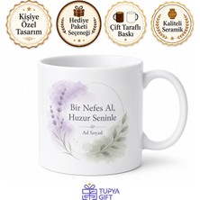 Tupya Gift Sakinleştirici Etkili Espresso Kahve Kupası Özel Tasarım Porselen Bardak Hediye