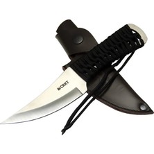 ALK Crkt Scrub Fixed 2712 Wy Kamp / Outdoor Bıçak 22,5cm - Ipli Sap, Deri Kılıflı