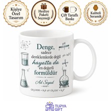 Tupya Gift Kimyagere Hediye Asit Baz Dengesi Reaksiyon Denklemi Beherglass Kimya Laboratuvarı Kupa Bardak