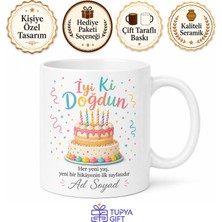 Tupya Gift Doğum Günü Kutlama Pastası Iyi Ki Doğdun Kupa Bardak Hediye