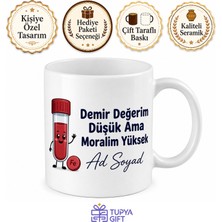Tupya Gift Kan Tahlili Anneler Demir Eksikliği Vitamin Damar Bulma Komik Kupa Bardak Hediye