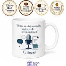 Tupya Gift Halkla Ilişkiler Uzmanına Hediye Kriz Iletişimi Kurumsal Imaj Baskılı Kupa Bardak