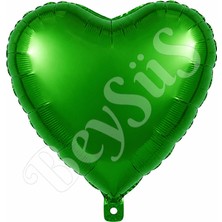 BeySüS Kalp Folyo Balon Yeşil 24 inc