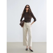 Lc Waikiki Yeni Sezon Beli Kemerli Geniş Paça Kadın Pantolon