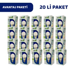 Ak Light Aklight 13W Beyaz Işık E-27 LED Ampul 1100 Lümen 20 Li Paket