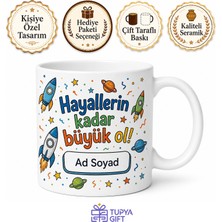 Tupya Gift Kişiye Özel Erkek Çocuğu Için Neşeli Baskılı Kupa Bardak Hediye