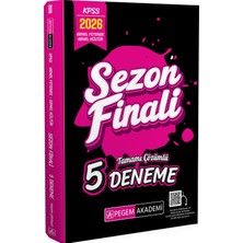 Pegem Akademi Yayıncılık 2026 KPSS Genel Yetenek Genel Kültür Sezon Finali Tamamı Çözümlü