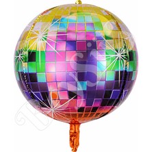 BeySüS Renkli Disko Topu Folyo Balon