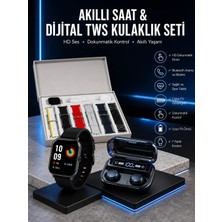 Astraltech Yeni Model Akıllı Saat ve Kulaklık Kampanyası Nabızz Ölçer Bluetooth Bağlantılı Uzun Pil �