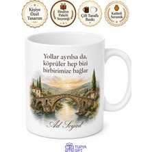 Tupya Gift Memleket Köprüsü Temalı Baskılı Kupa Bardak Özel Tasarım Hediye
